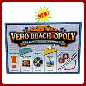 Late for the Sky Vero Beach-Opoly Florida Theme Board Game NWT